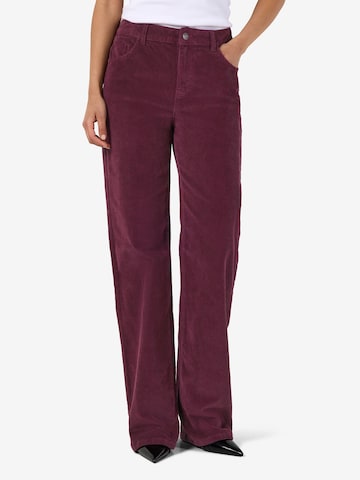 Wide Leg Pantalon 'NMYolanda' Noisy may en violet : devant