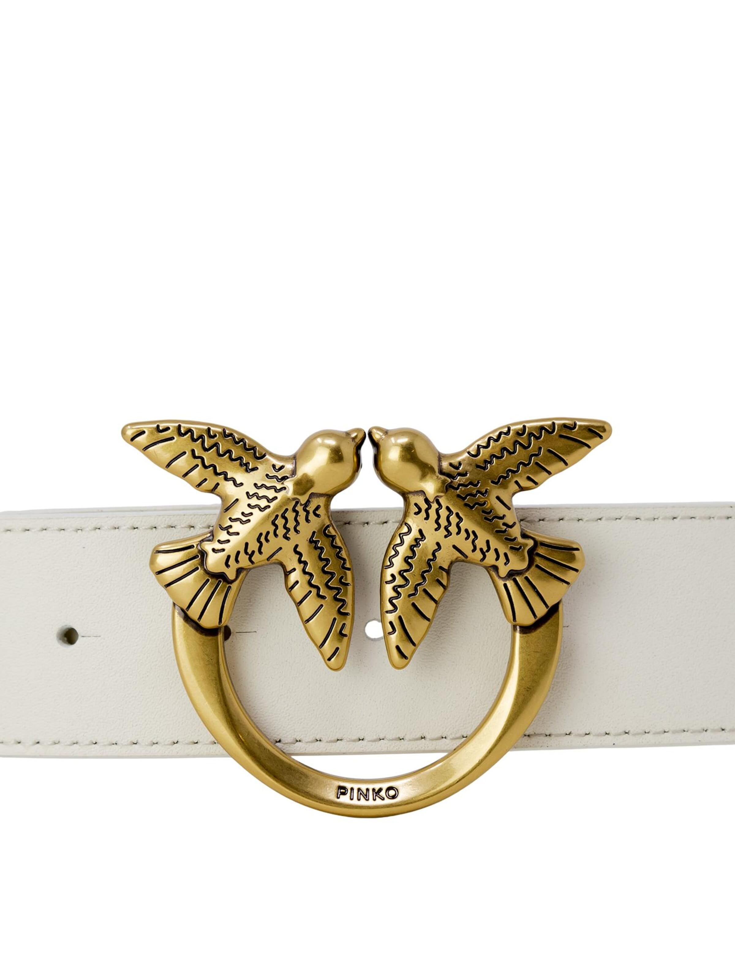 PINKO Riem 'LOVE BERRY H3 VITELLO SETA 100125 A0F1' in Beige
