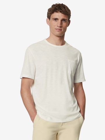 T-Shirt Marc O'Polo en blanc : devant