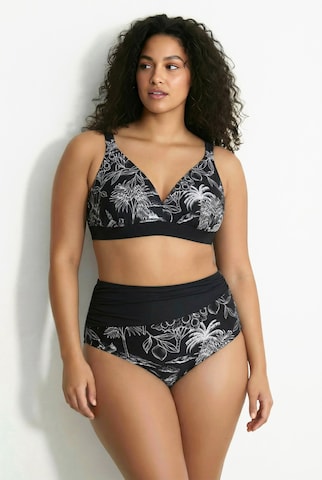 Ulla Popken Triangel Hose in Schwarz