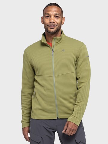 Schöffel Athletic fleece jacket ' Hiking CIRC Fleece Jk Style Smue MNS ' in Green: front