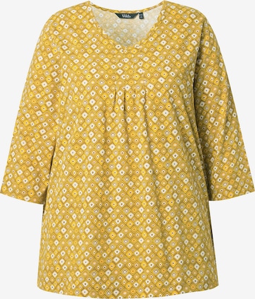 T-shirt Ulla Popken en jaune : devant