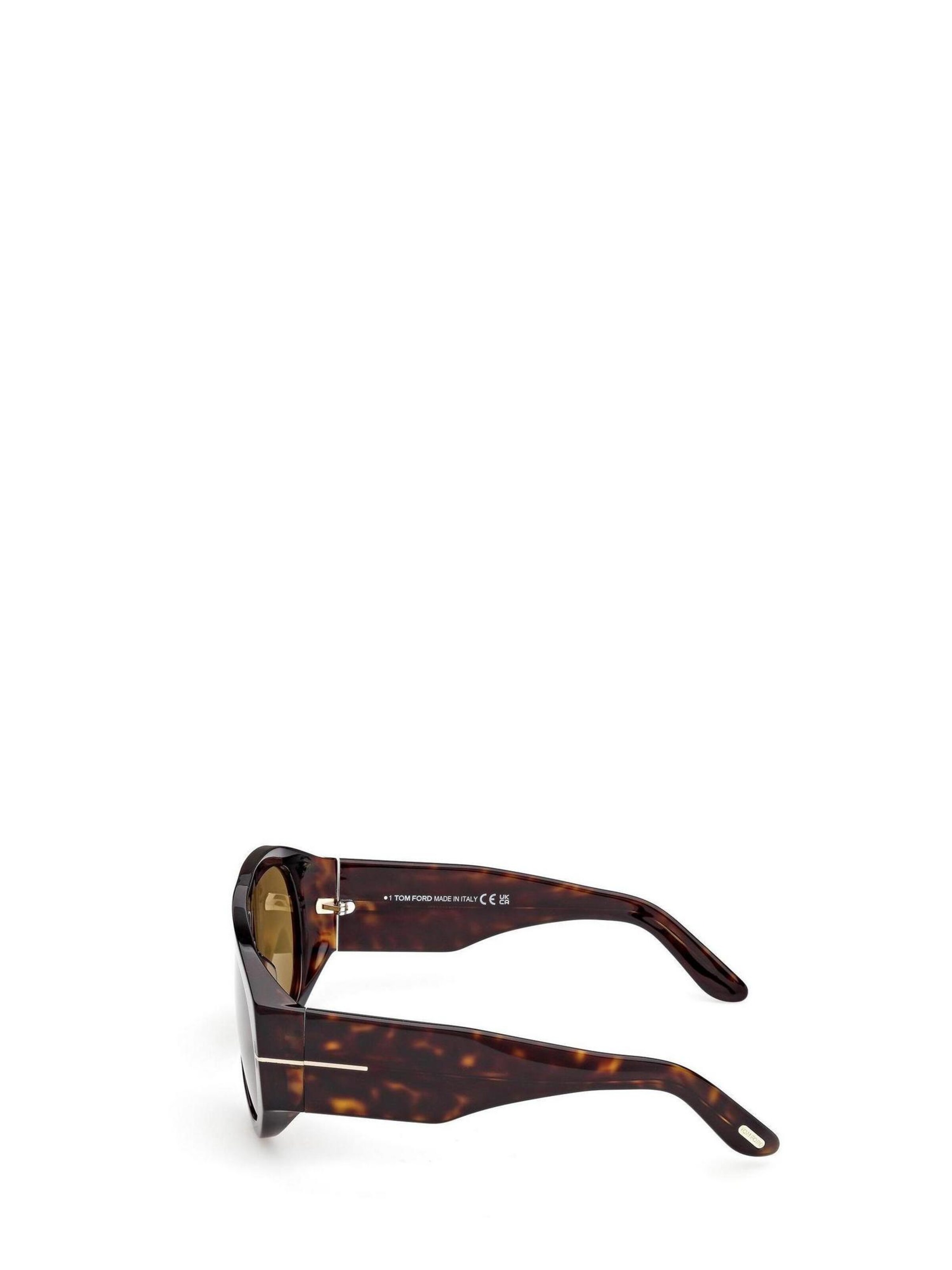 Tom Ford Zonnebril 'BRONSON FT1044 52N' in Bruin