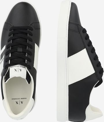 ARMANI EXCHANGE Låg sneaker i svart