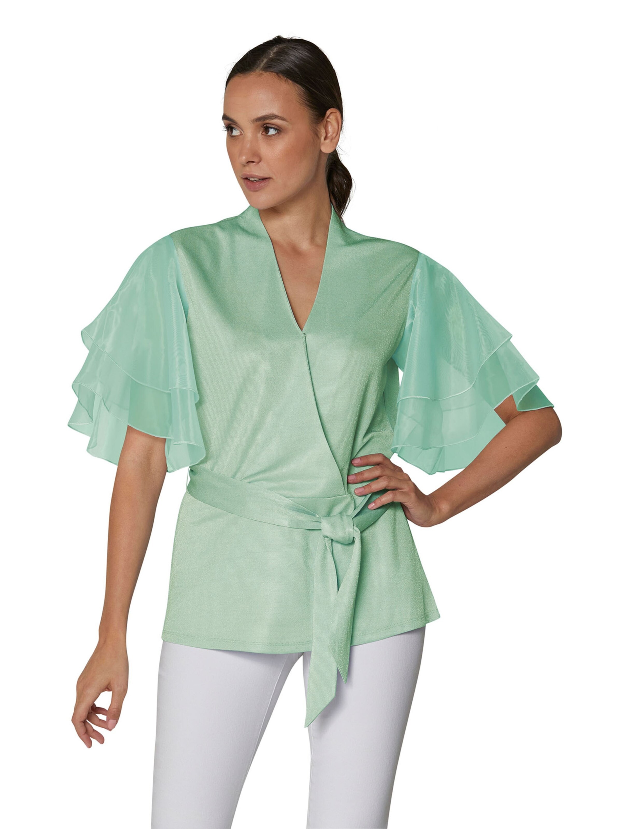 MADELEINE Bluse in Grün: Vorderseite