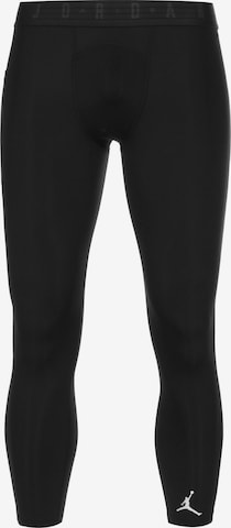 Coupe slim Pantalon de sport Jordan en noir : devant