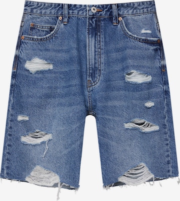 Pull&Bear Shorts in Blau: predná strana