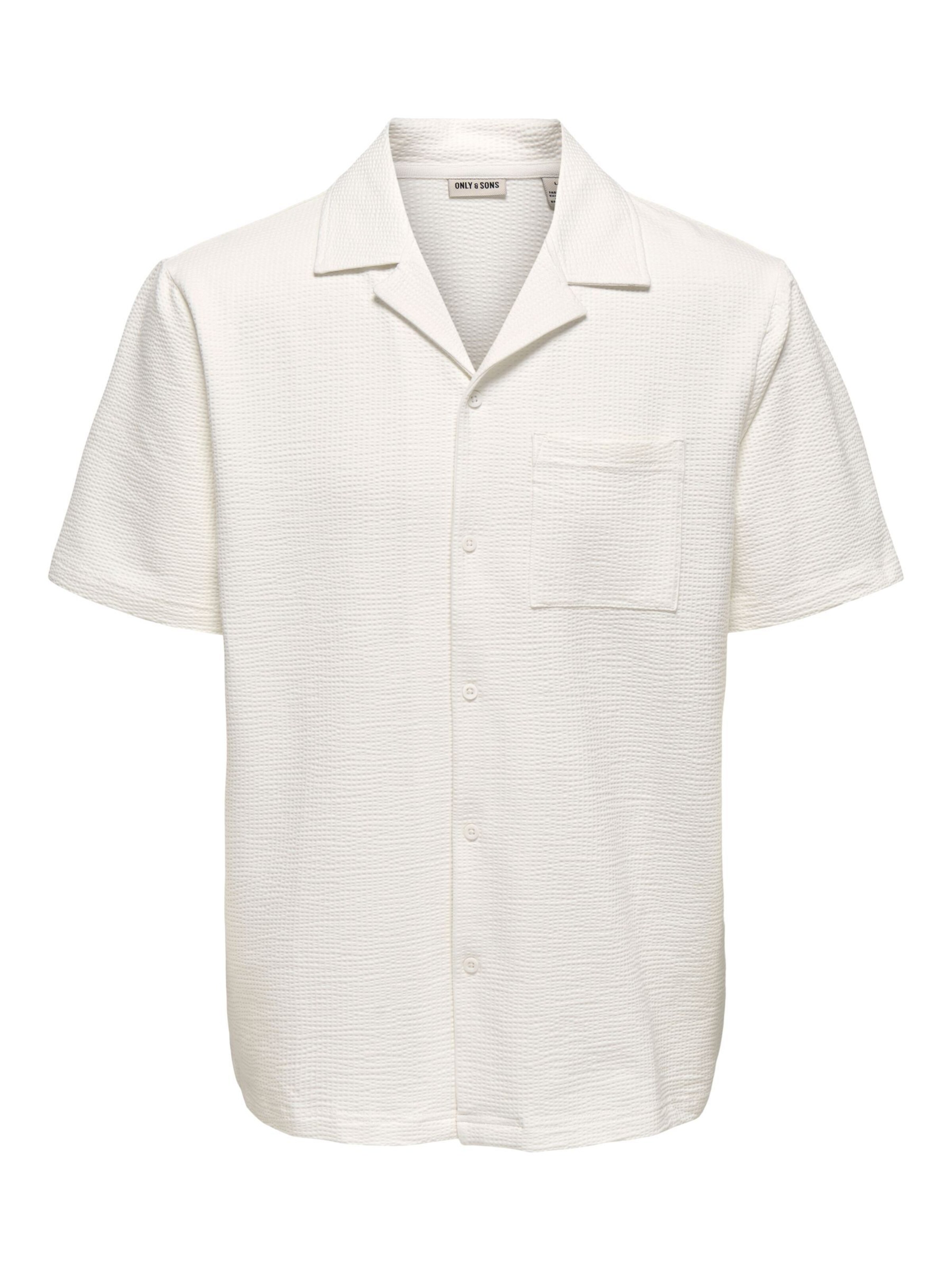Only & Sons Chemise 'ONSKian' en blanc, Vue avec produit