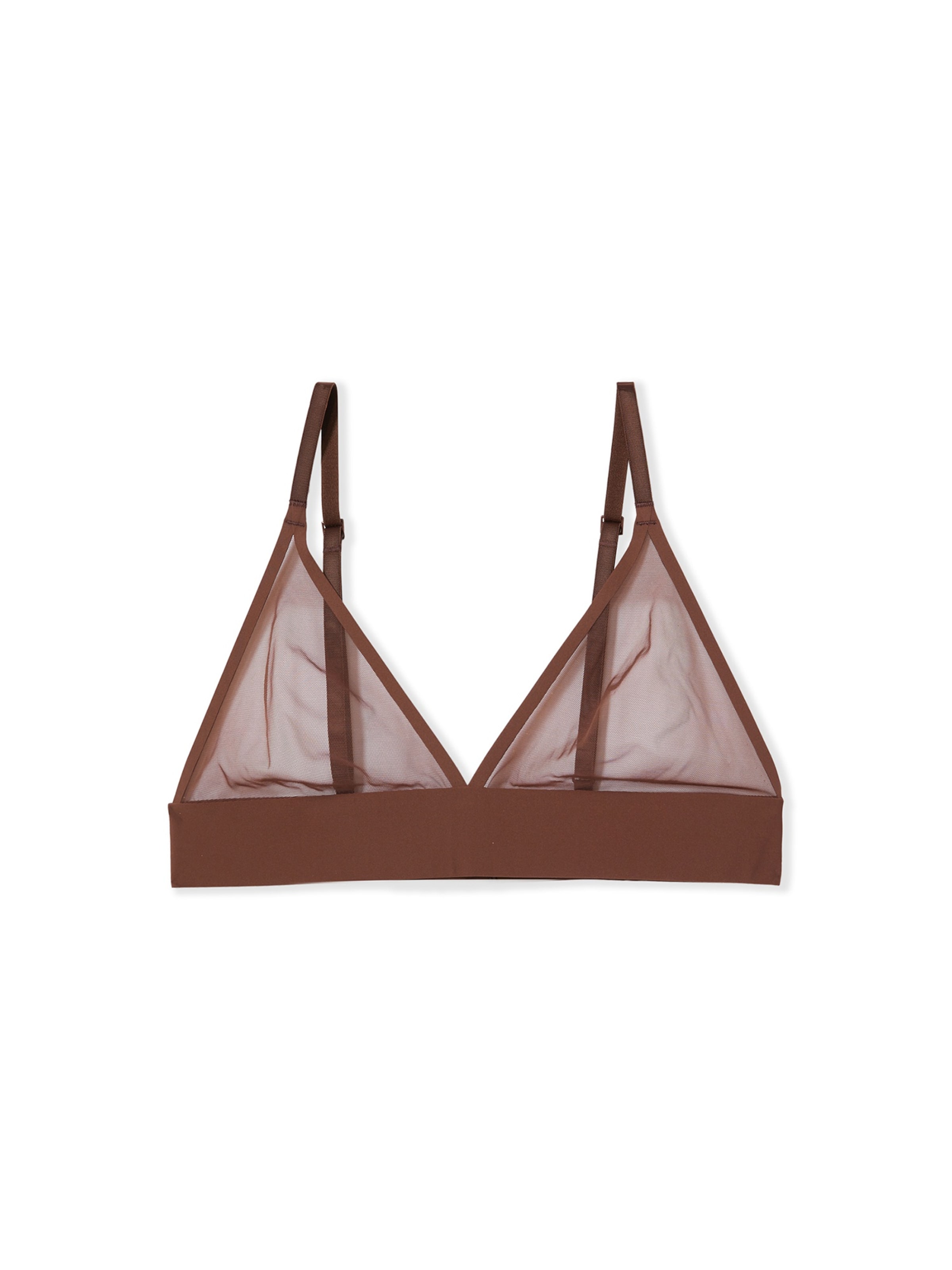 ETAM Triangel BH 'Pure' in Braun: Vorderseite
