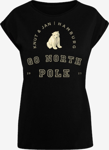 T-shirt 'Eisbär' F4NT4STIC en noir : devant