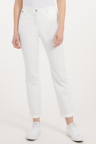 Coupe slim Pantalon 'Colette' Recover Pants en blanc : devant