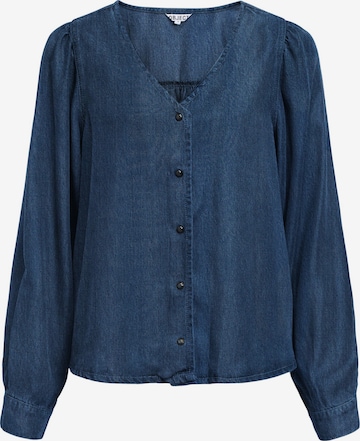 Camicia da donna 'OBJFrame' di OBJECT in blu: frontale