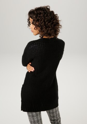 Aniston CASUAL Strickjacke in Schwarz