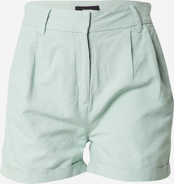 Superdry Regular Pleat-Front Pants in Green: front
