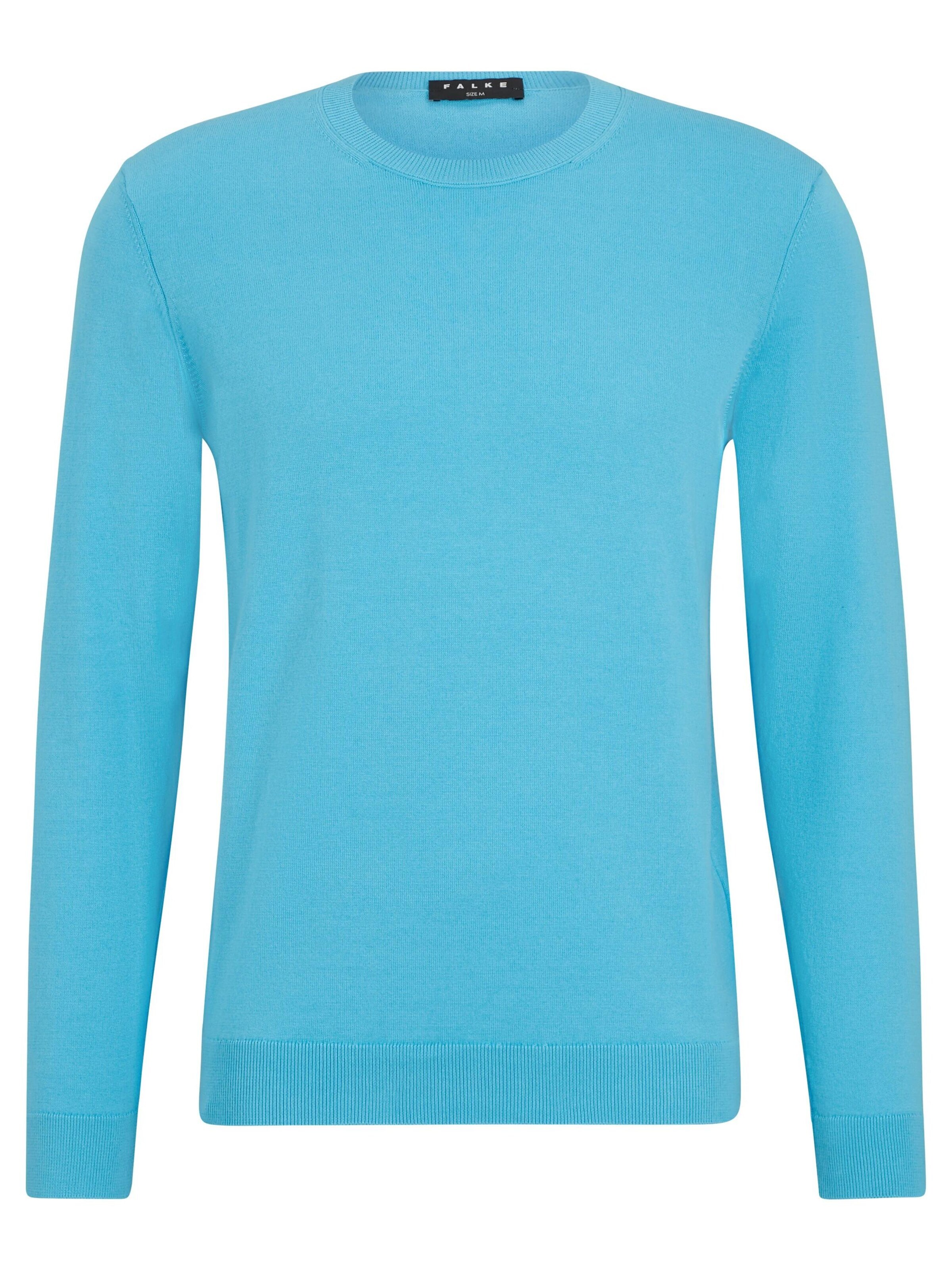 FALKE Pullover 'Cotton Knit'‌‌‌‌‌‌‌ in Blau