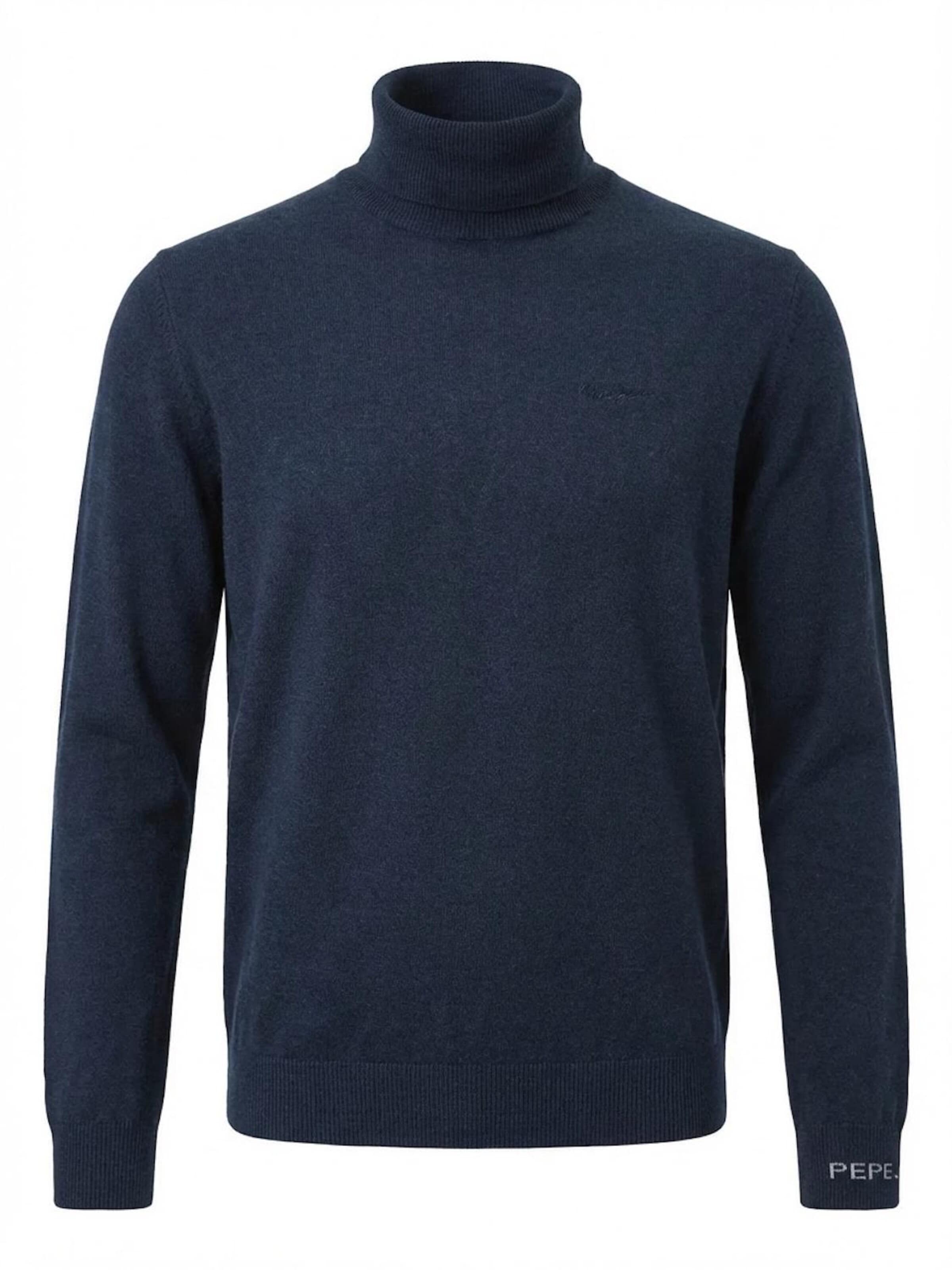 Pepe Sweater 'ANDRE TURTLE NECK' in Blue: front