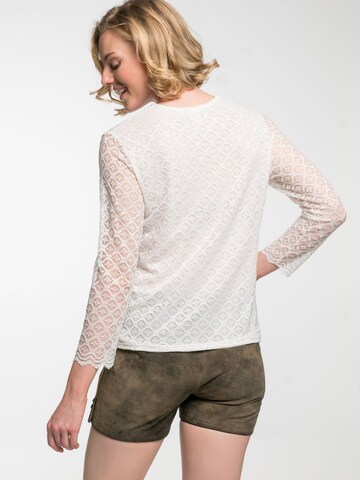 SPIETH & WENSKY Klederdracht blouse 'Eva' in Wit