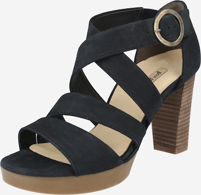 Paul Green Sandalias con hebilla en azul noche, Vista del producto