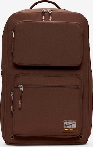 NIKE Sports Backpack 'Utility Speed' in Brown: front