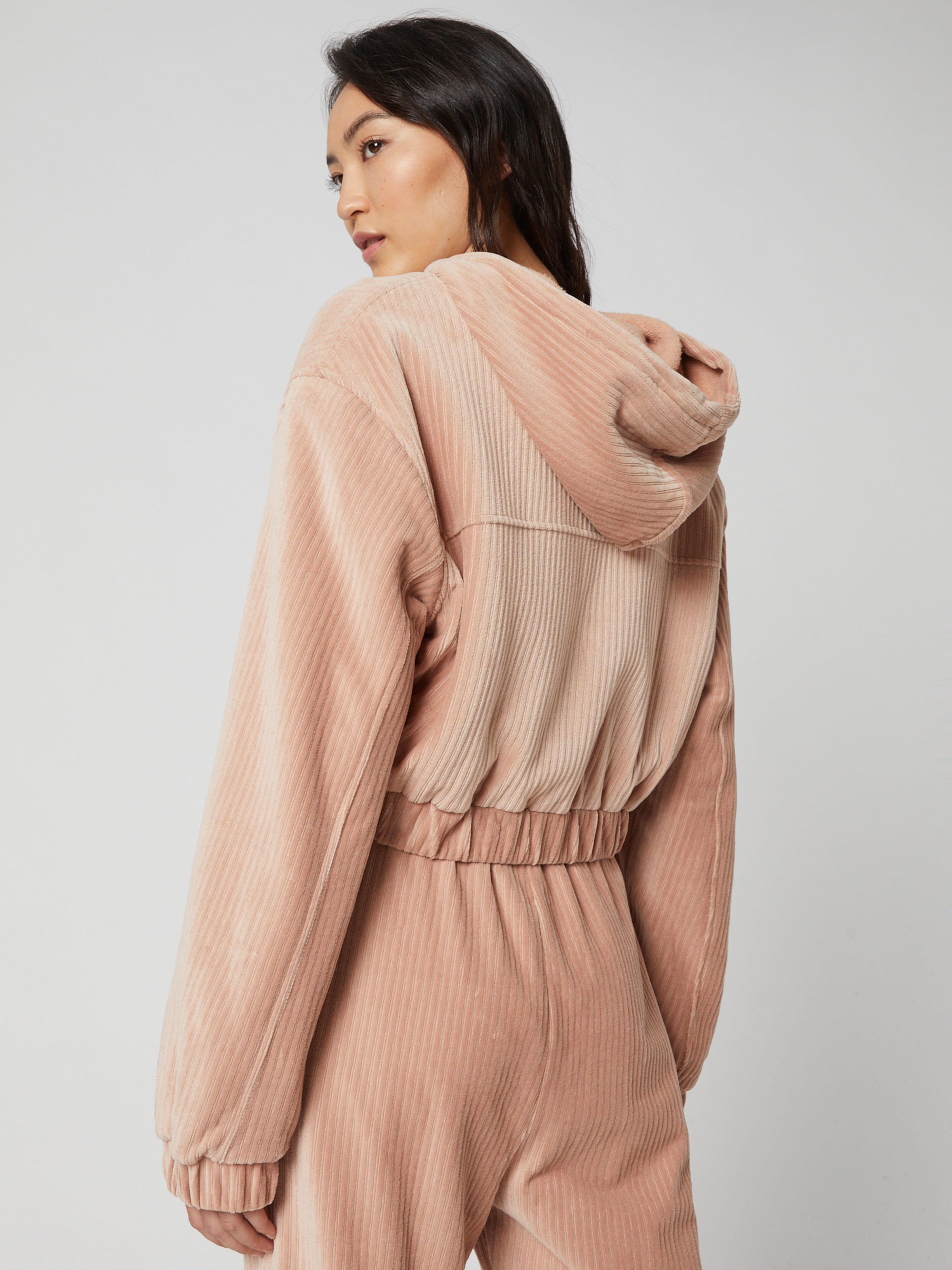 A LOT LESS Zip-Up Hoodie 'Cleo' in Rose | ABOUT YOU