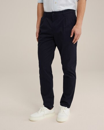 WE Fashion Regular Chino Pants in Blue: front