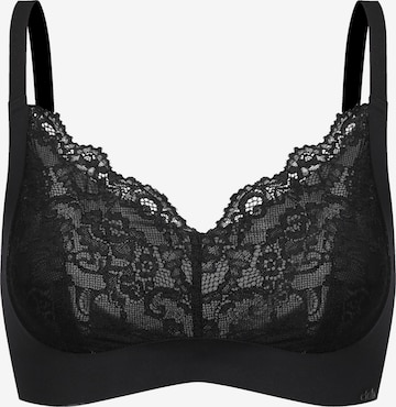 cfab BH 'Comfort BH mit Lace' in Schwarz: Vorderseite