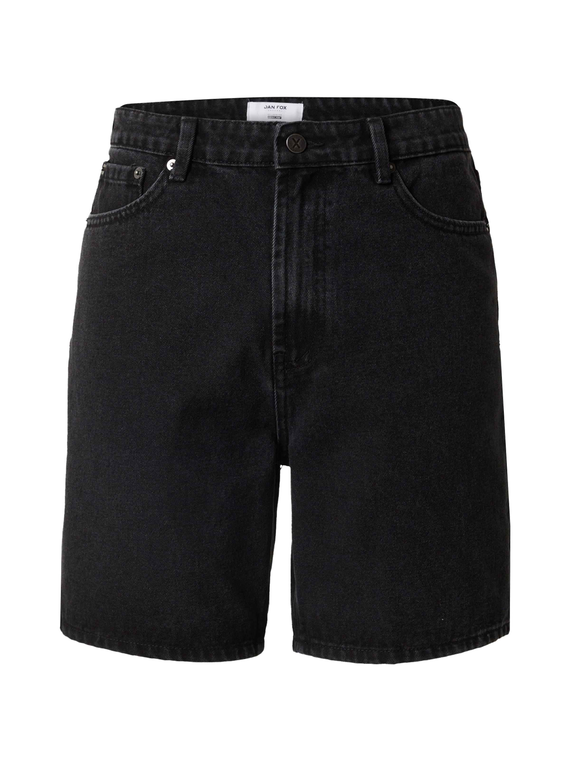 regular Jeans 'Angelo' di DAN FOX APPAREL in nero: frontale