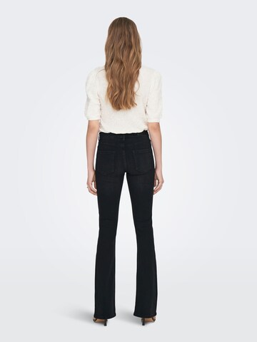 ONLY Flared Jeans 'Blush' i svart