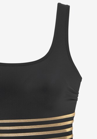 LASCANA Bralette Swimsuit in Black