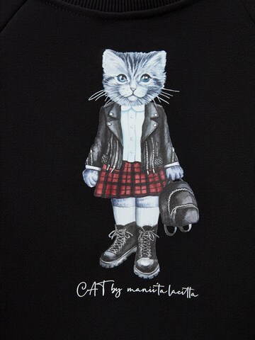 Cat e Lolette Collegepaita 'Rocker Kitty' värissä musta