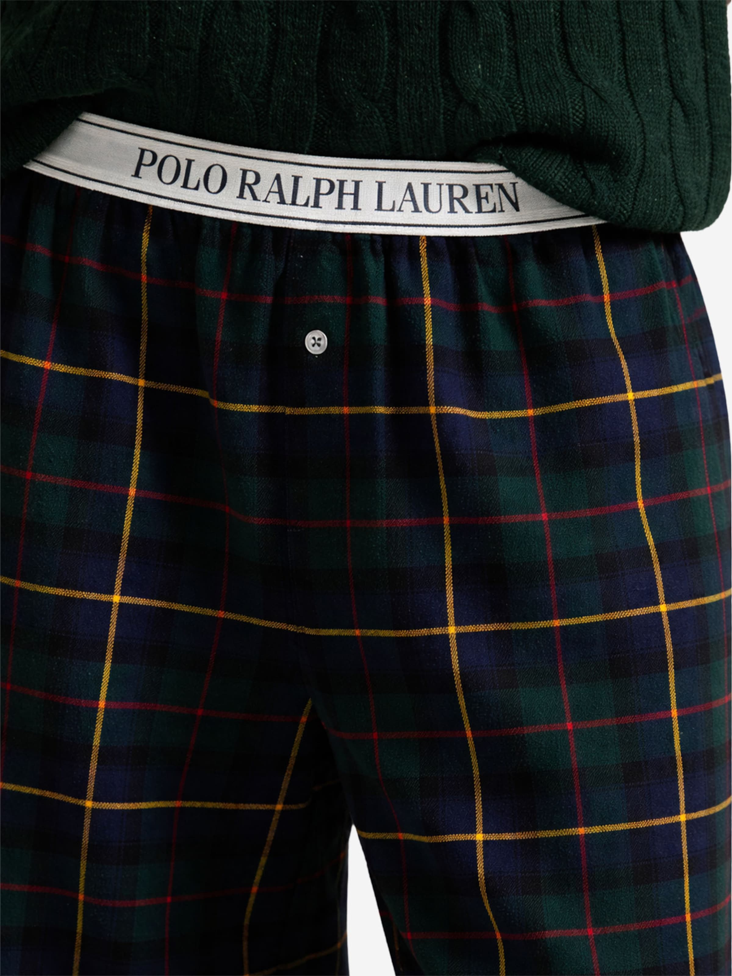 Pantalon de pyjama ' Cozy Flannel ' Polo Ralph Lauren en bleu