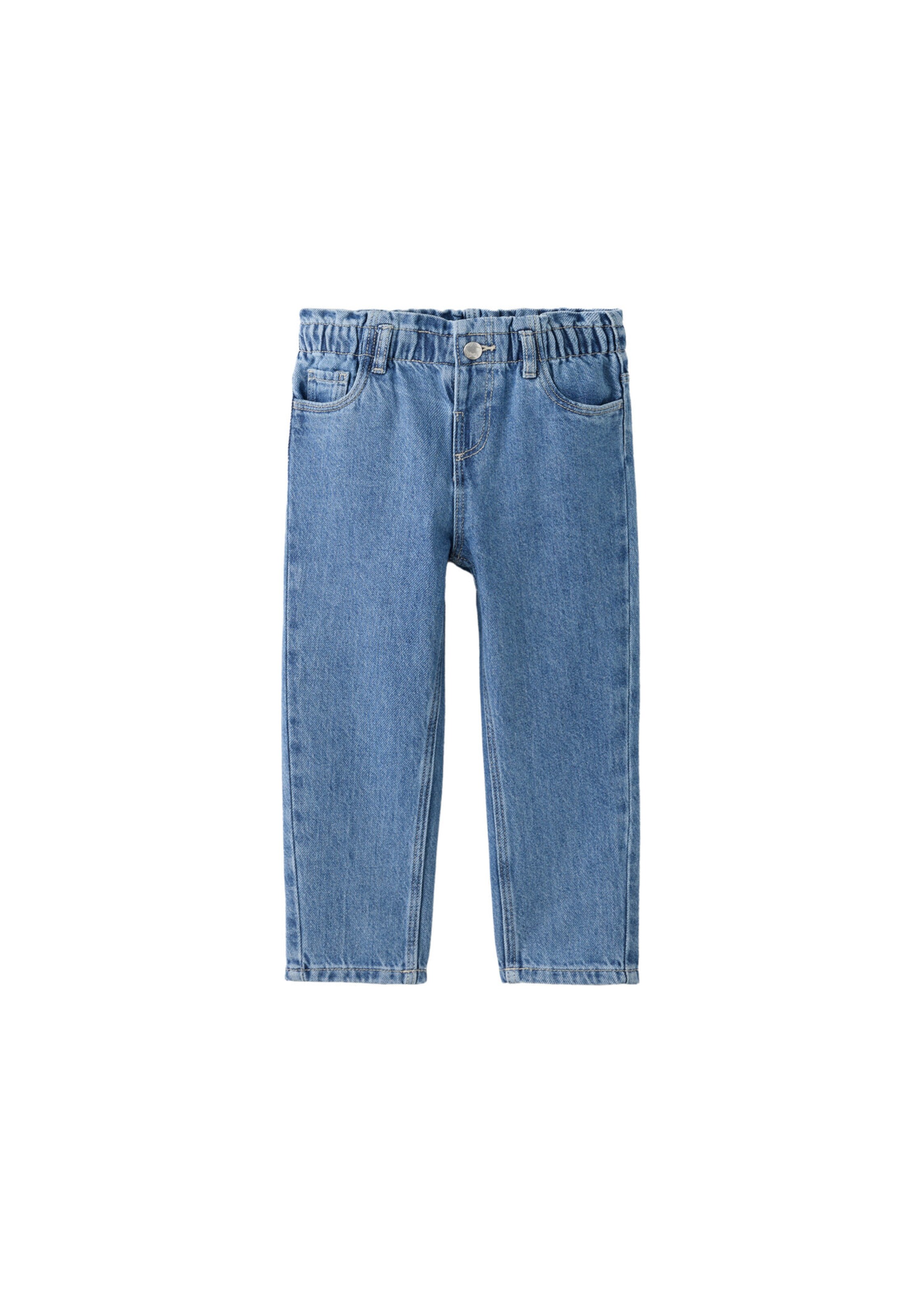 MANGO KIDS Jeans 'PAPERBAG' i 98 i blå denim, Produktvy