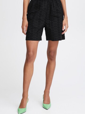 b.young Loosefit Chinohose in Schwarz: Vorderseite