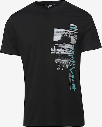 KOROSHI - Camiseta en negro: frente