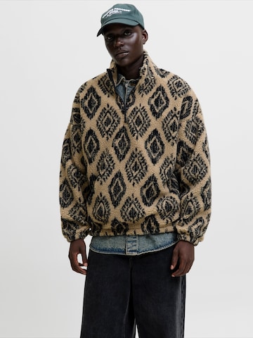 JACK & JONES Tröja 'JORPADDY' i brun: framsida