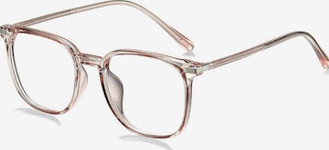 VEYREY Glasses 'Nerd Blue-Light-Brille Extrabeet' in Pink: front
