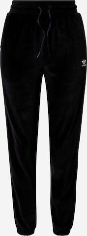 Tapered Pantaloni de la ADIDAS ORIGINALS pe negru: față