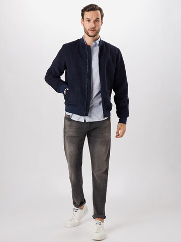 JACK & JONES Regular Fit Hemd 'Matthew' in Blau