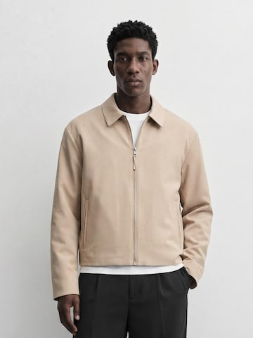 Burocs Between-Season Jacket 'Zipped' in Beige
