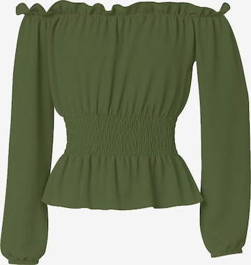 Chemisier Elara en vert : devant