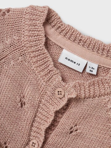 NAME IT Gebreid vest in Roze
