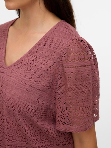 Chemisier 'VMCHoney' Vero Moda Curve en marron