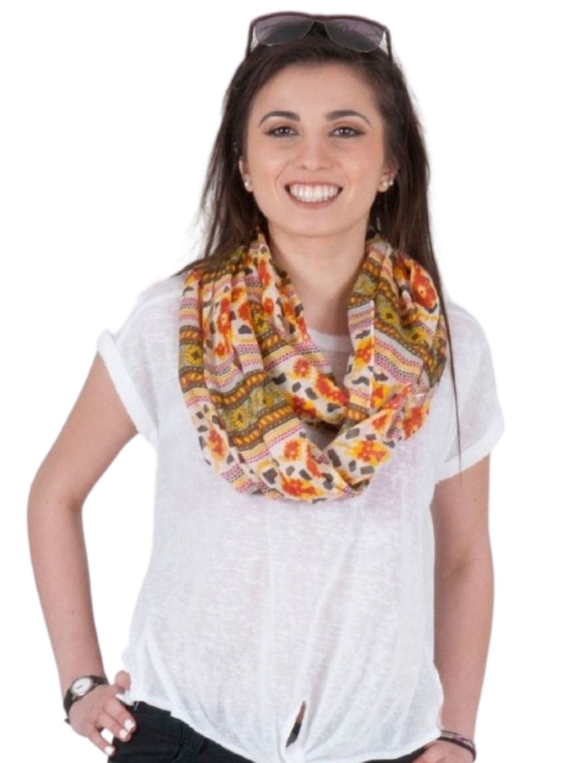 Sunsa Schlauchschal 'Sunsa'‌‌‌‌‌‌ in Orange: Vorderseite