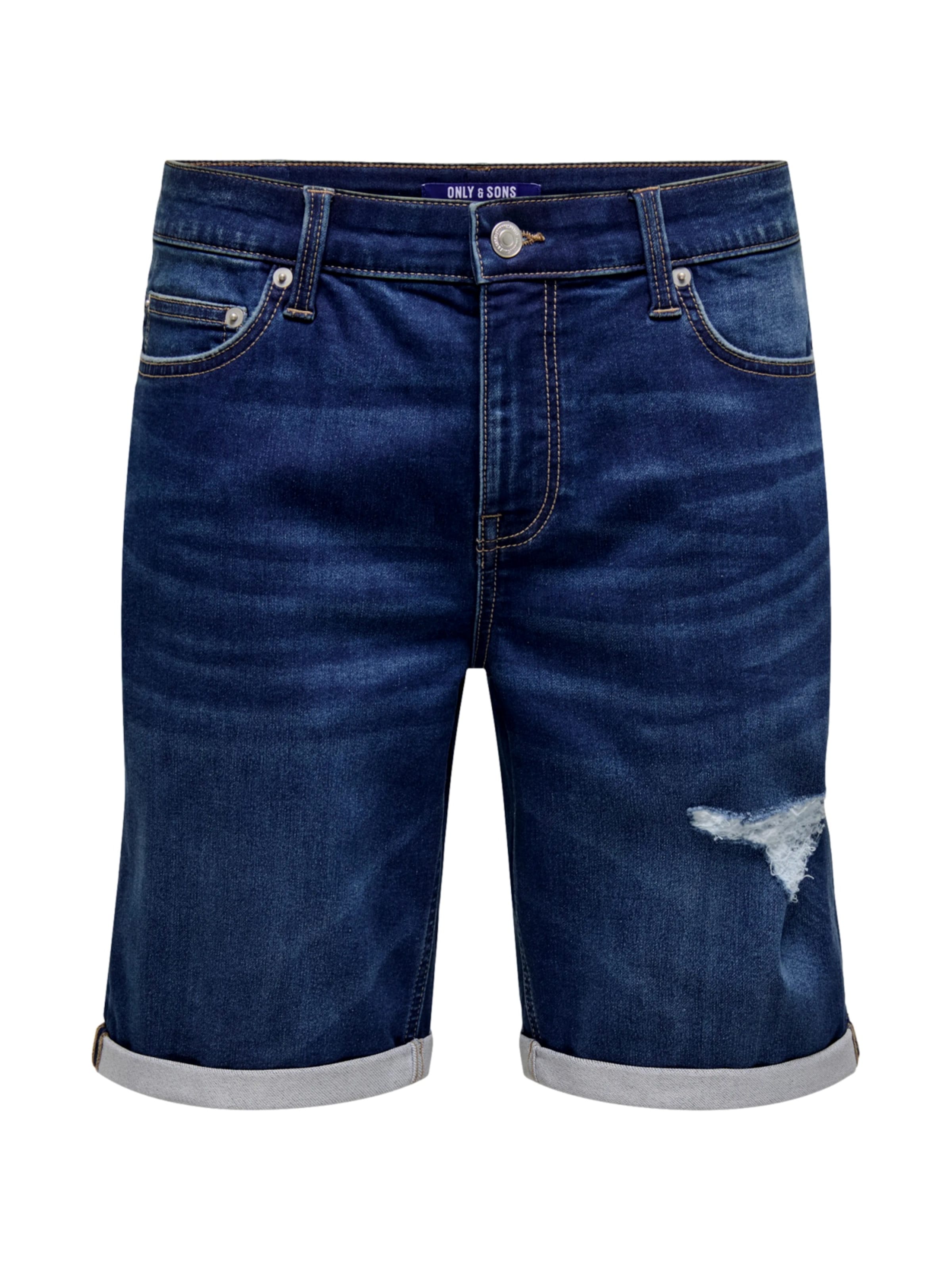 Only & Sons Slimfit Jeansy 'ONSPLY' w kolorze niebieski