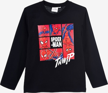 Spider-Man Shirt 'Spider-Man Langarmshirt' in Schwarz: Vorderseite
