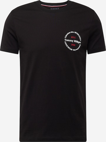 T-Shirt TOMMY HILFIGER en noir : devant