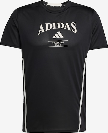 ADIDAS PERFORMANCE Функциональная футболка 'Designed For Training Legacy' в Черный: спереди