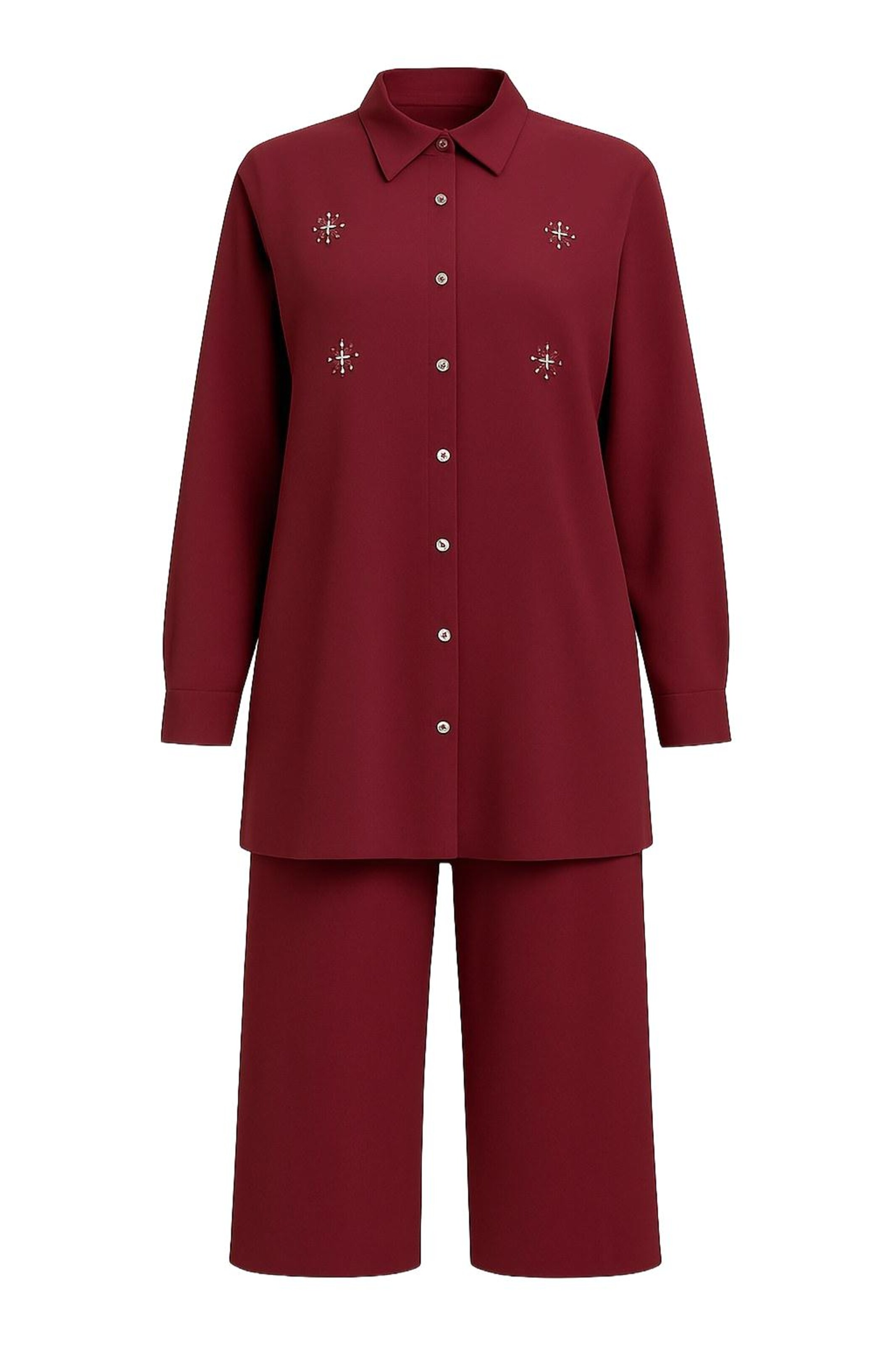 Pantalons de tailleur MODAMIHRAM en rouge