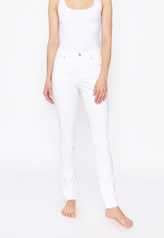 Angels Skinny Slim Fit Jeans Jeans Skinny mit Organic Cotton in Weiß: predná strana