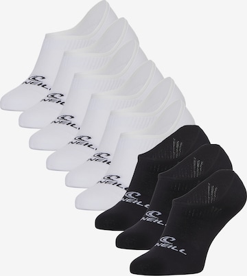 Chaussettes 'Unisex No-Show Footies' O'NEILL en blanc : devant